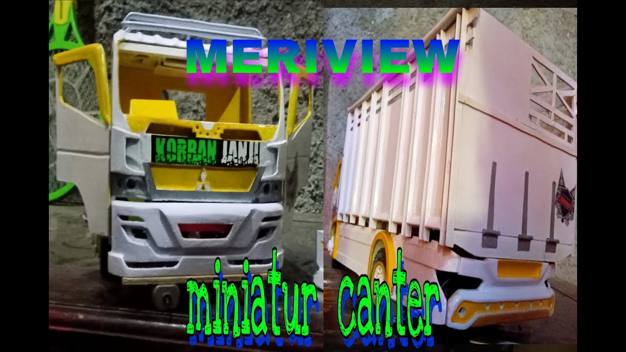 MERIVIEW miniatur  truk  canter  minimalis  YouTube