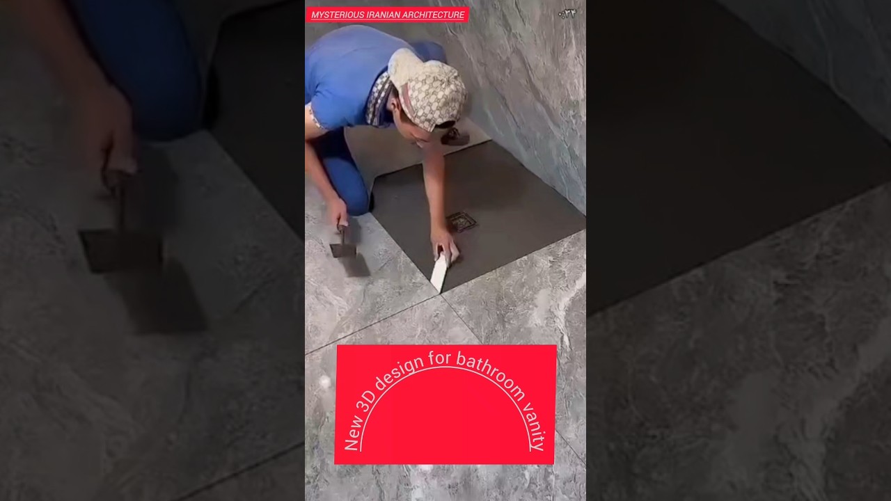 3D Bathroom Floor Drain Installation – Stunning New Design!