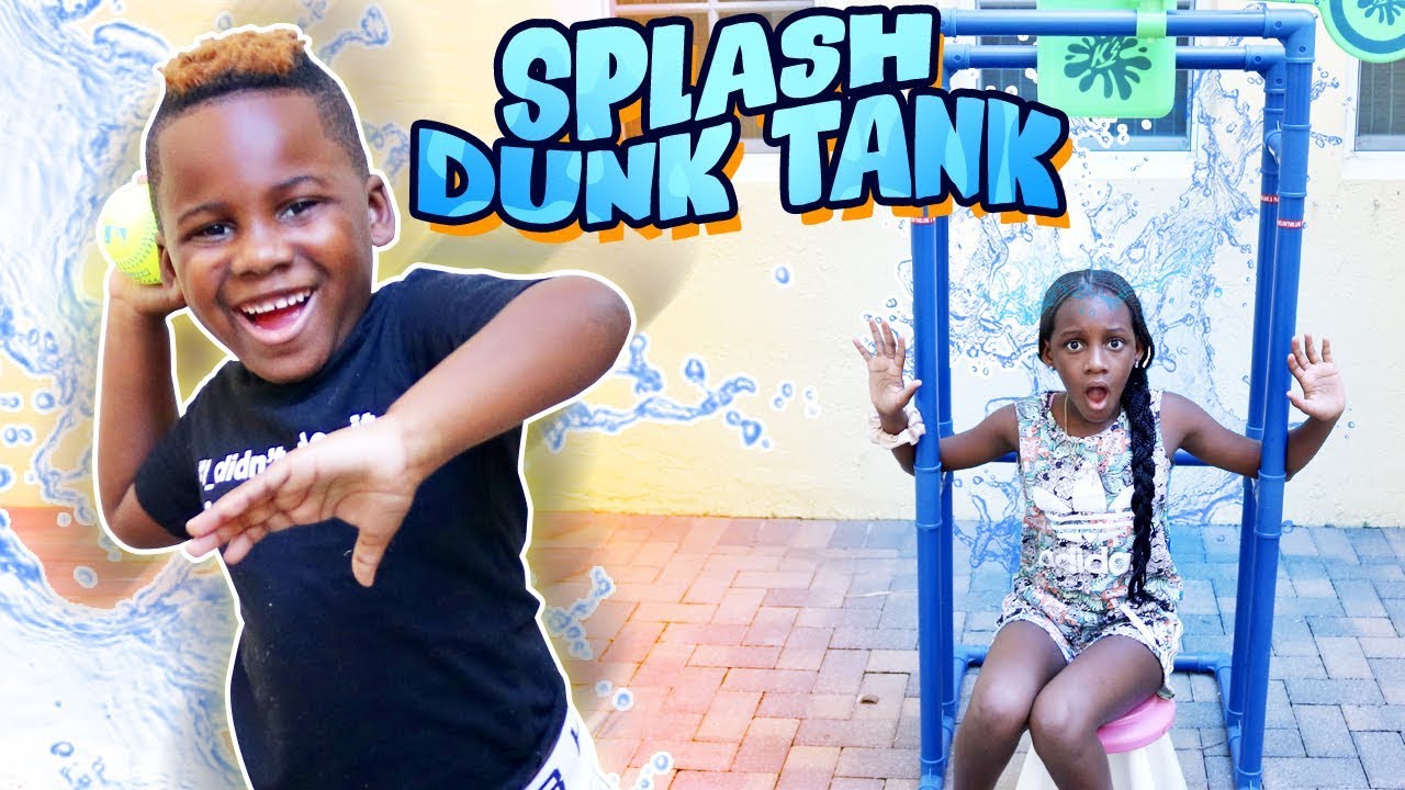Kids Splash Dunk Tank Challenge (Gone Wrong)