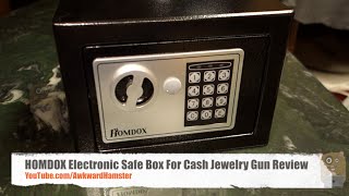 HOMDOX Electronic Safe Box For Cash Jewelry Gun Review