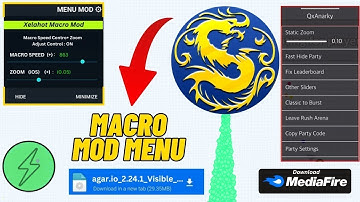 Agario Macro New Full Control Mod Menu with Xelahot Zoom + Lag-Free iOS/Android