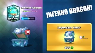 CLASH ROYALE | INFERNO DRAGON! | Legendary Chest Opening! | Best Lava Hound Deck!