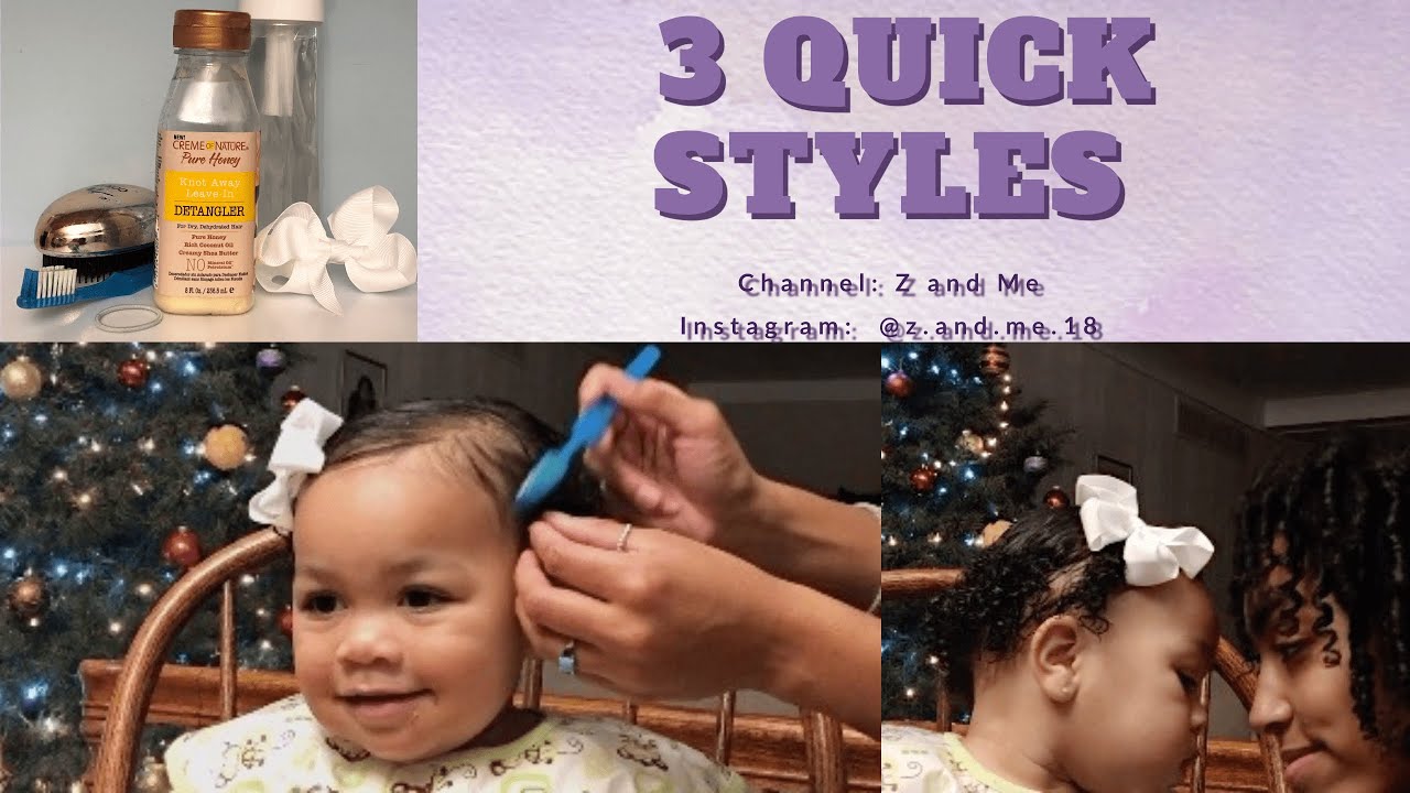 Easy Hairstyles for 18 Month Old Black Girl // Quick and Easy Toddler  Hairstyles - YouTube