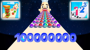 Sandwich Runner, Solo Leveling, Alphabet Run, ASMR, Satisfying Walkthrough Game 100 levels