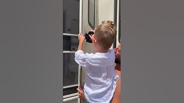 So easy anyone can do it! 🔒🙌🏼 #rvlock #rvaccessories #rvlife