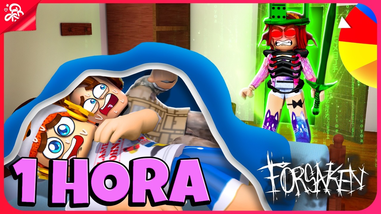 MINHA MÃE É O MONSTRO NA ROLETA FORSAKEN +1 HORA