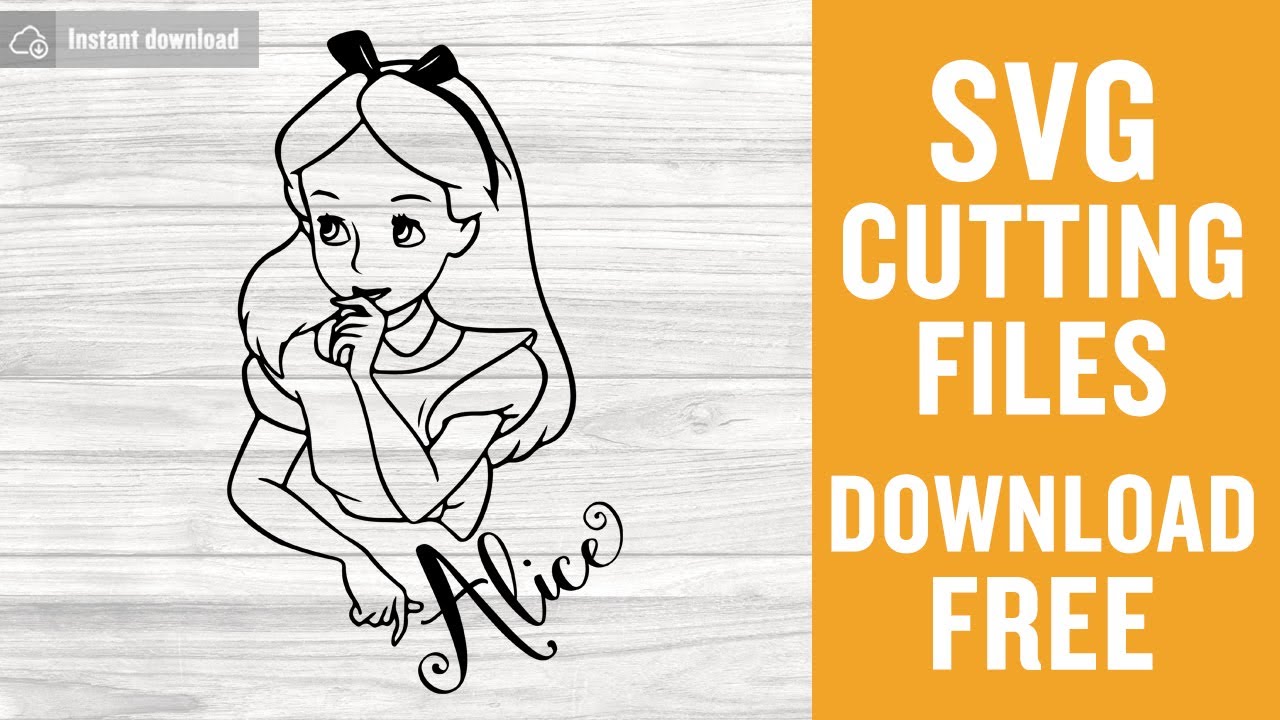 Download Alice In Wonderland Svg Free Cutting Files For Cricut Instant Download Youtube SVG Cut Files