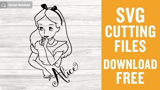 Alice In Wonderland Svg Disney Printable Cut File For Shirts 06 Silhouette Cut File svg Cricut dxf Instant Download