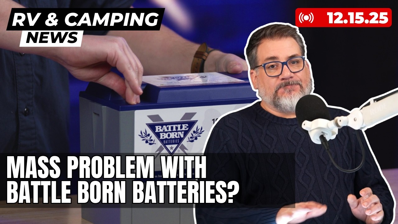 Продажа автодомов приостановлена ​​из-за отзыва продукции, проблем с аккумуляторами Battle Born, ...