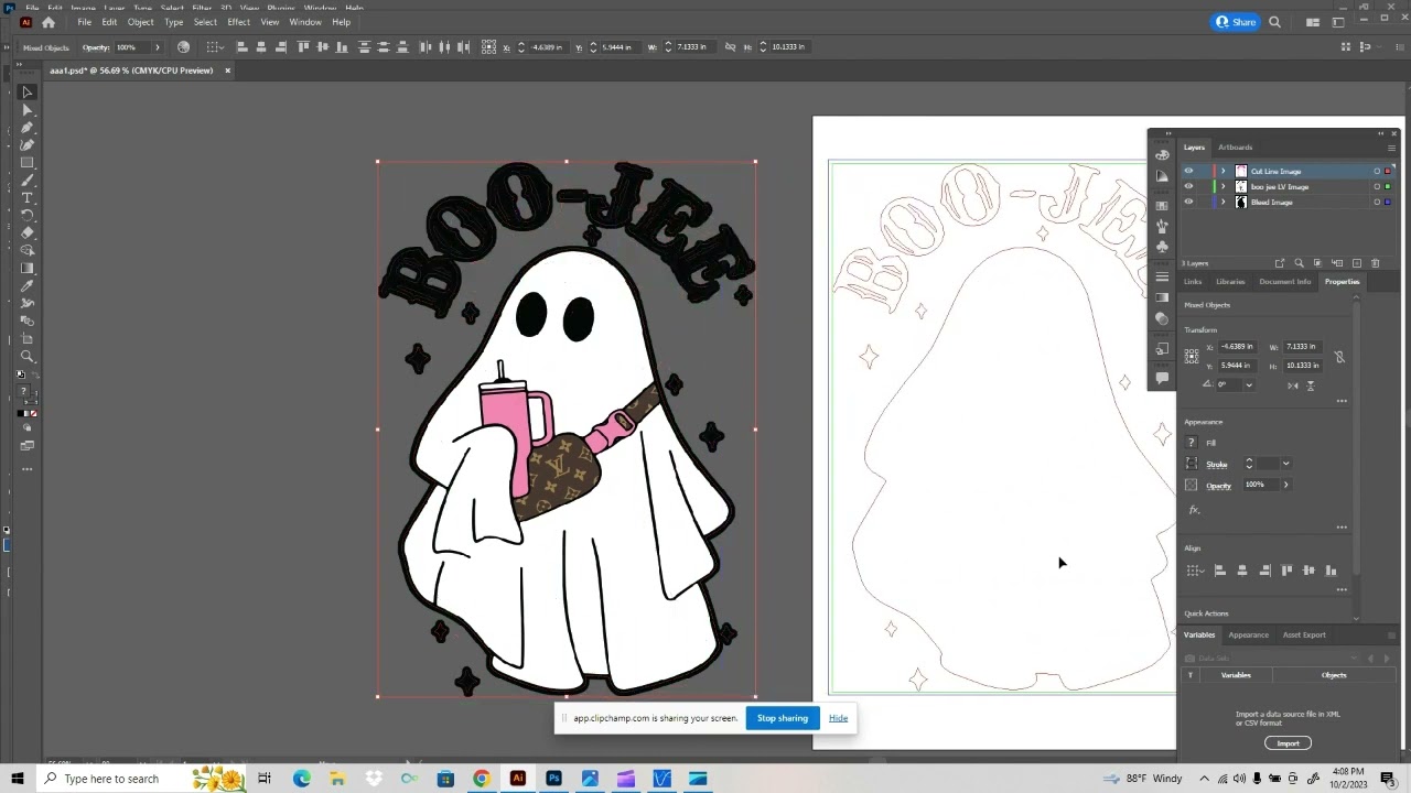 Cut Lines Photoshop Illustrator