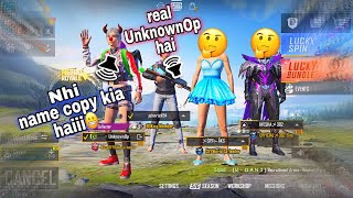 UnknownOp joined random Girl’s squad || BEST REACTION😂❤️ || PUBG MOBILE