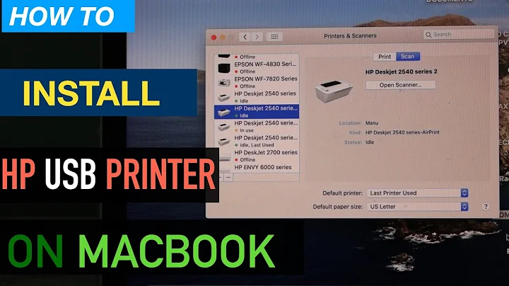 How To Install HP Printer Using A USB Connection In Mac OS?