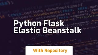 python flask elastic beanstalk