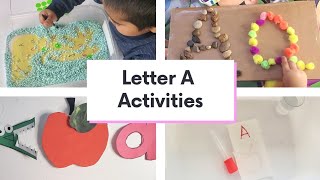 Letter A Activites for Toddlers and Preschoolers | Fine Motor Skills
