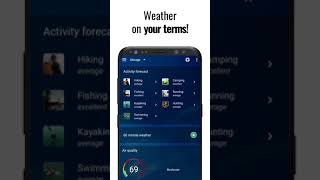 Transparent clock & weather - Now with activity forecast! screenshot 3