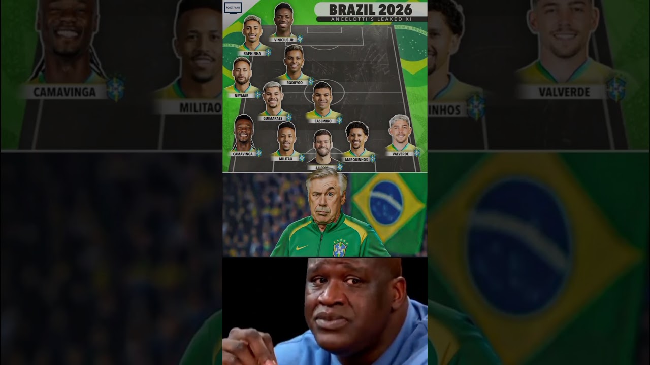 🚨Carlo Ancelotti's Brazil world cup 2026 was just be leaked🤣