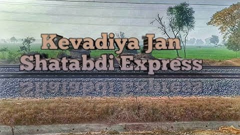Kevadiya Ahmedabad Jan Shatabdi Express || Indian Railways