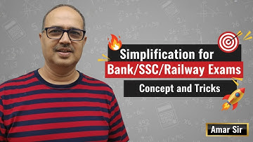 Simplification for Bank/SSC/Railway Exams: Concept and Tricks by Amar Sir 🎯🚀🔥 | Viral Maths #015