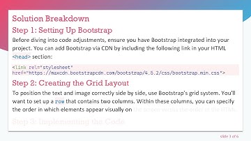 How to Align Text and Images Side by Side in Bootstrap