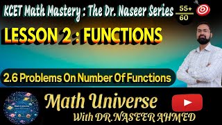 Functions | 2.6 Problems on Number Of Types Of Functions