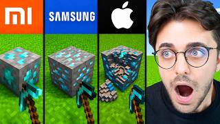 Mi̇necraft Ama Farkli Telefonlarda (Tepki̇)