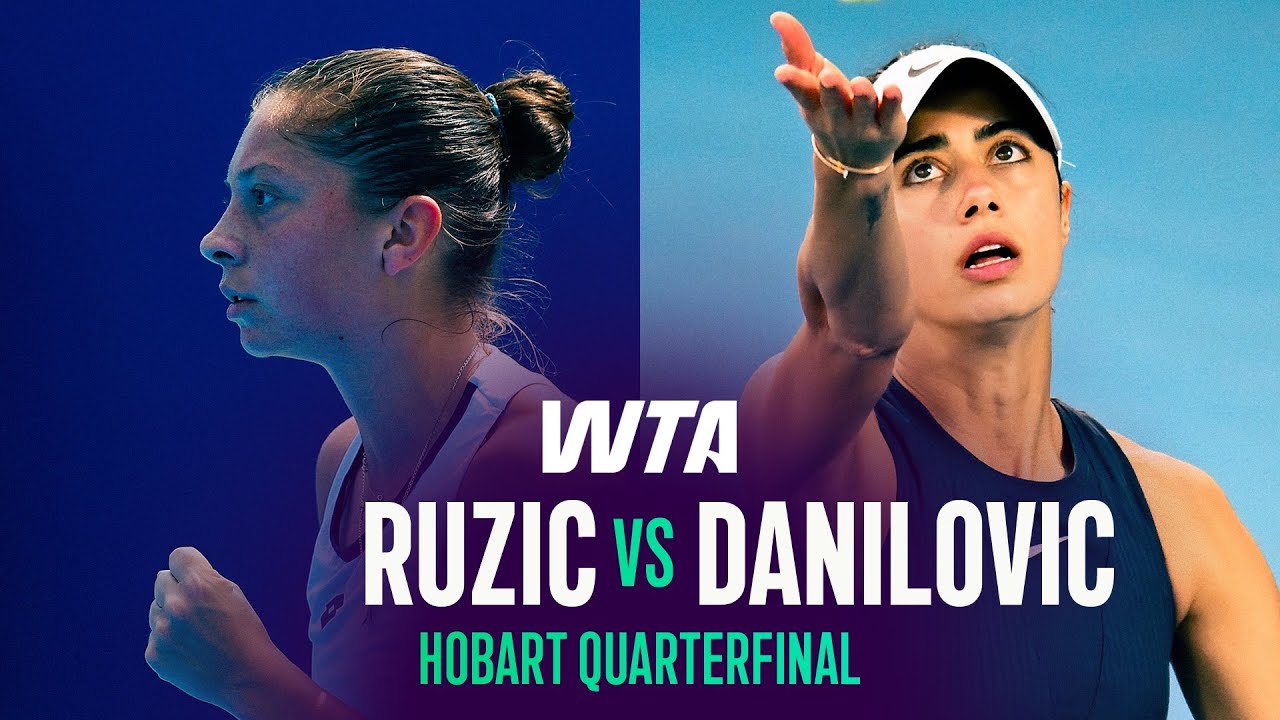 Antonia Ruzic vs. Olga Danilovic | 2026 Hobart Quarterfinal | WTA Match Highlights