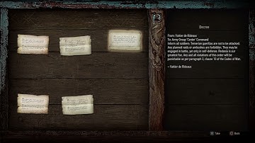 NOTICES: Decree (Witcher 3 In-Game Lore Read Aloud)