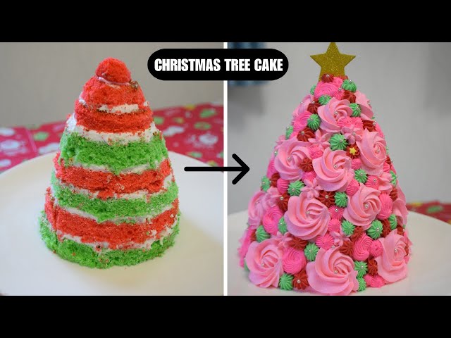 Easy Christmas Tree Cake Decorating Idea • Recipe for Perfection