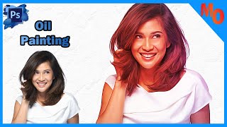 Photo to Oil Painting Effect in Photoshop cc 2023 | Adobe Photoshop tutorial 2023 screenshot 5