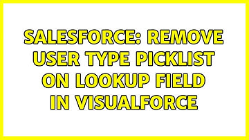 Salesforce: Remove User type picklist on lookup field in Visualforce