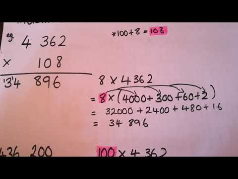 Grade 6 Maths- Multiplication using expanded notation