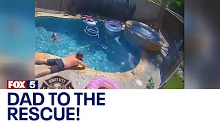 Dad saves 1-year-old son from drowning