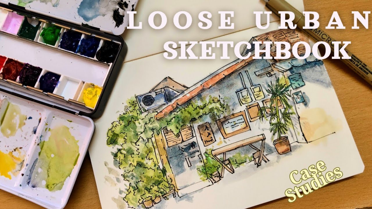 Loose Ink and Watercolor Sketching Made Simple | Urban Art Tips🪄 - YouTube