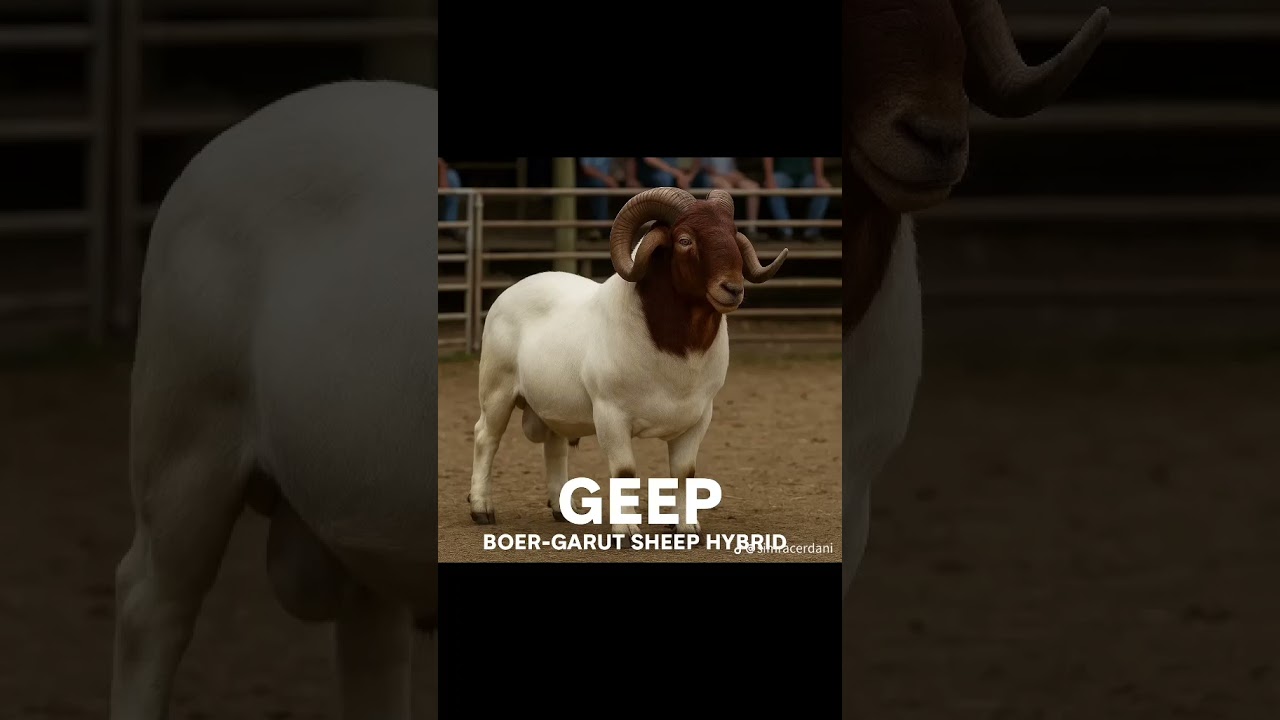 Geep cross goats and sheep hybrid 