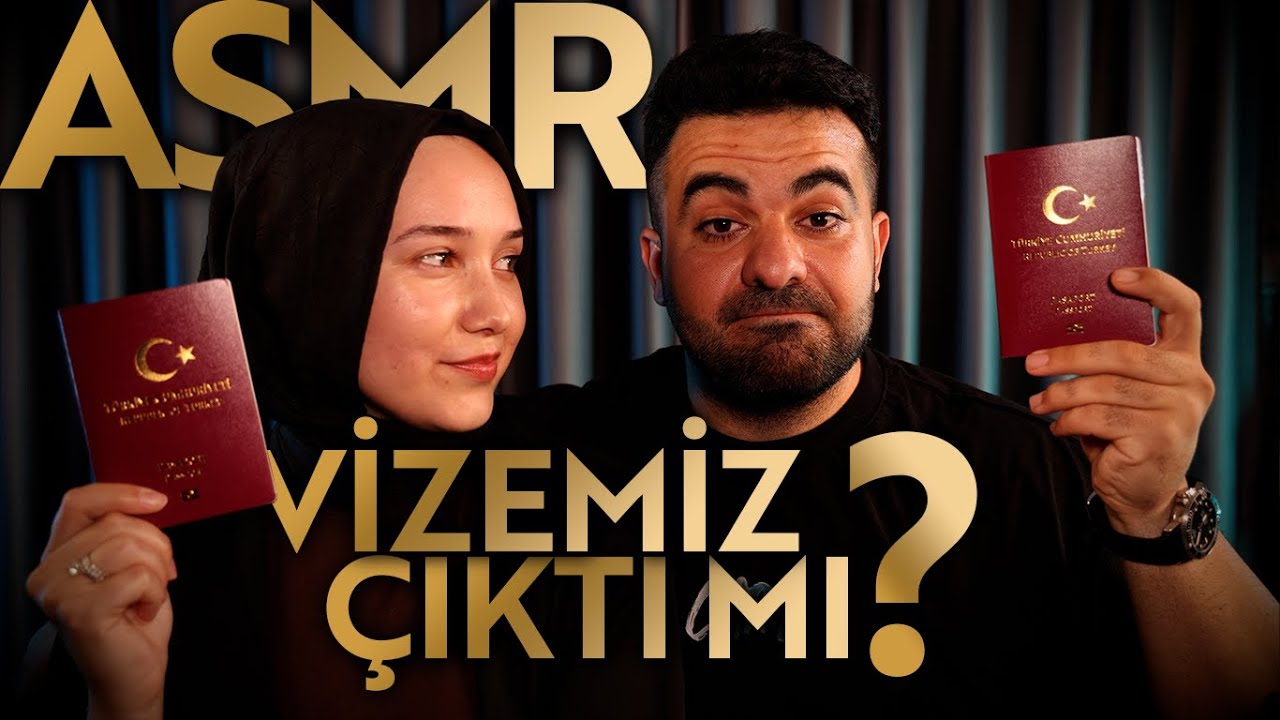 TÜRKÇE ASMR | VİZE BAŞVURUMUZ SONUÇLANDI ft. HANIM #asmr #relax #türkçeasmr