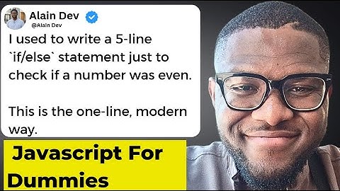 Stop Usingif/elsefor This (Use The Ternary Operator Instead)