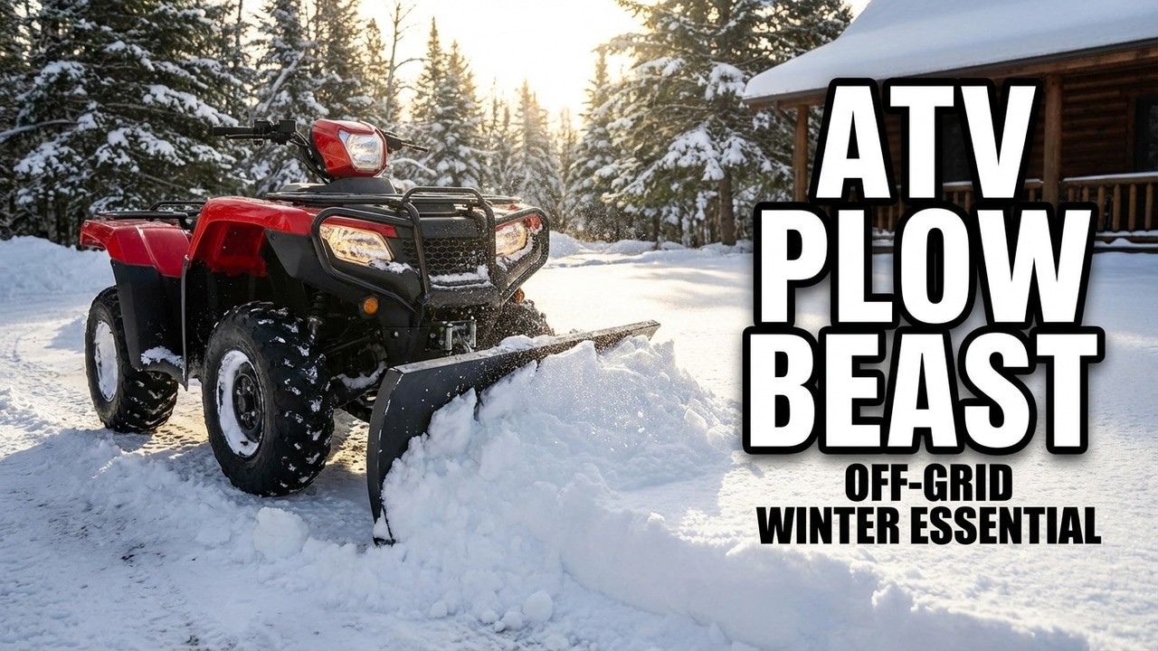 Сможет ли квадроцикл расчистить такое количество снега?