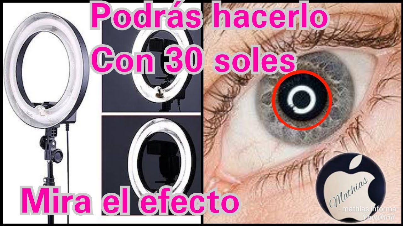 DIY :Como hacer  tu luz de anillo con luces caseras /MATHIAS INFORMA