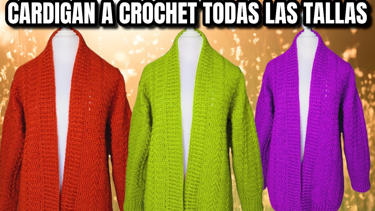 Suéter para hombre a crochet parte #3 