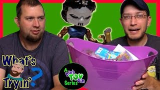 Blind Bag Battle Ryan Vs. Jon Whats Ryan Tryin Bins Toy Bin
