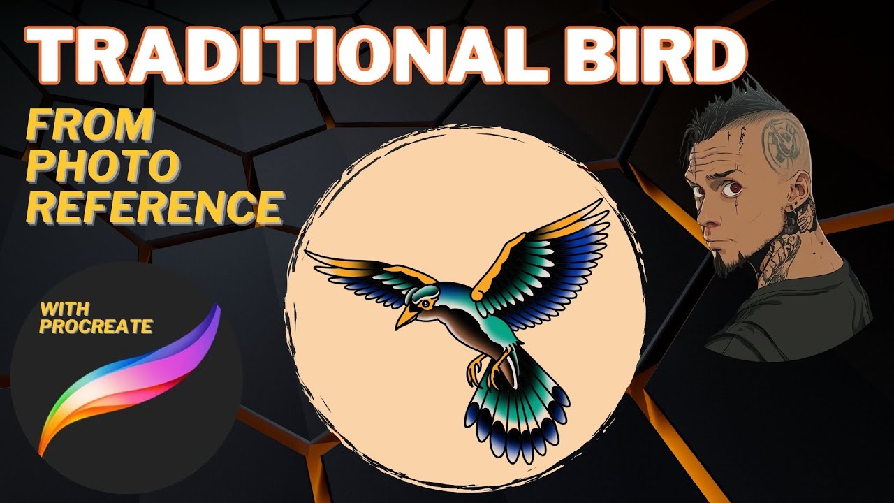 Flash Design Reference Turning A Photo Reference Into American Traditional Flash Tattoo Bird ...
