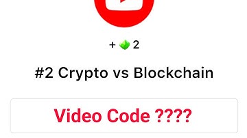 Seed Video Code | #2 Crypto vs Blockchain Video code | Seed New YouTube Video Code today