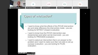 RAN Webinar on Evaluations of strategy and interventions on local level for local coordinators