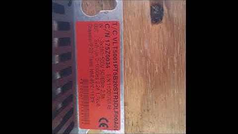 Funktionsvideo Frequenzumrichter Danfoss VLT 5001 0,75kW