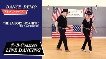 THE SAILORS HORNPIPE - Line Dance Demo & Walk Through