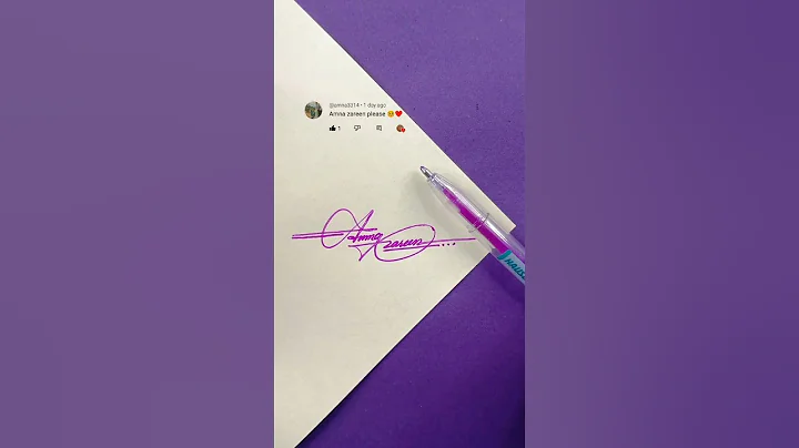 Sign your signature Amna❤️ #shorts