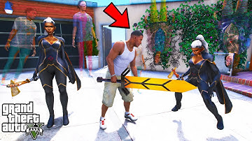 Franklin Found Rare Magical Sword in GTA 5 | SHINCHAN and CHOP