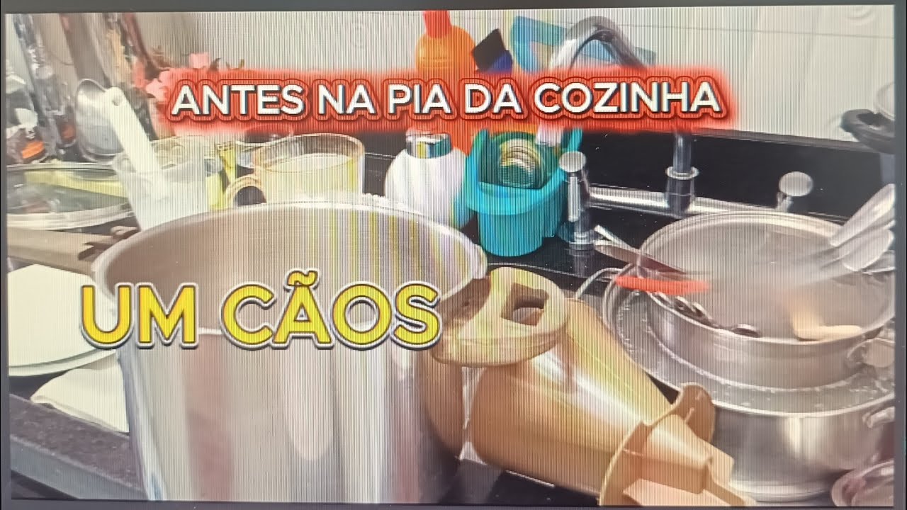 AFAZERES NA COZINHA-ANTES E DEPOIS