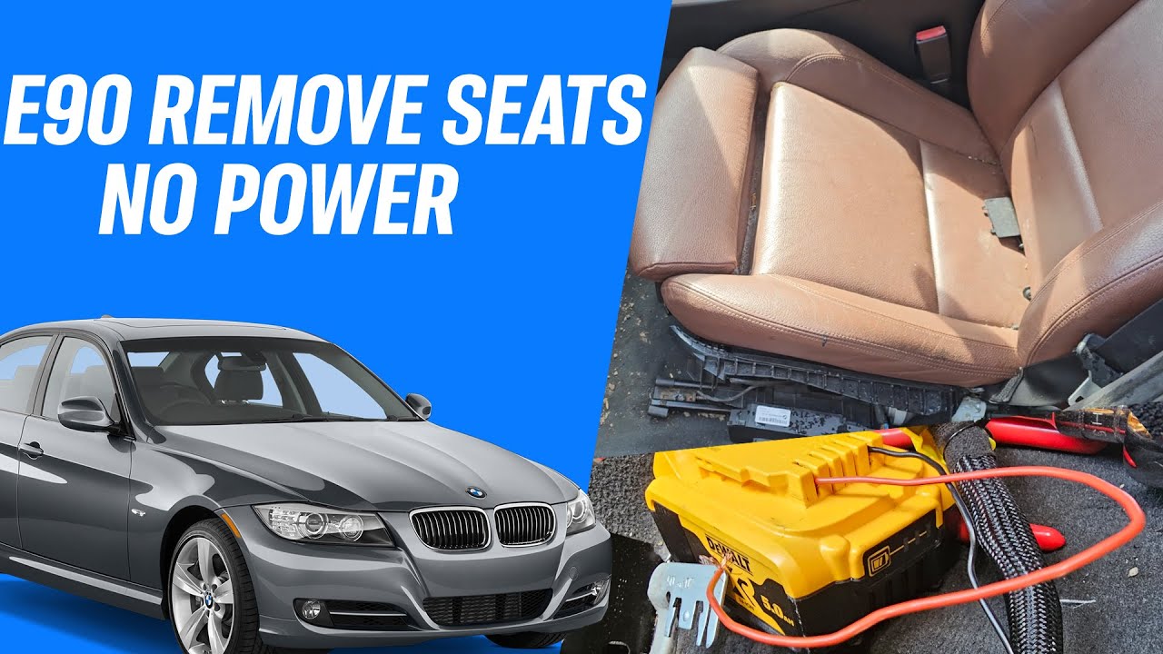 BMW E90 How To Remove Electric Seats With No Power YouTube