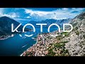 Kotor, Montenegro: A bird&#39;s-eye view of the city and its surroundings